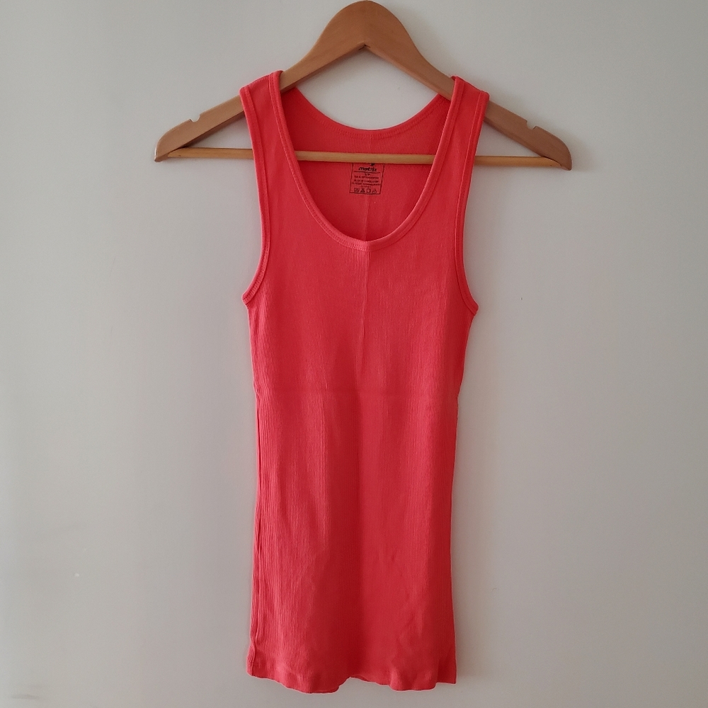 Matrix Coral red athletic cotton tank top small